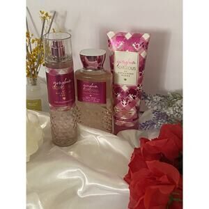 Set Of 3 Bath &Body Works, Gingham Gorgeous, Mist Spray, Shower Gel & Body Cream